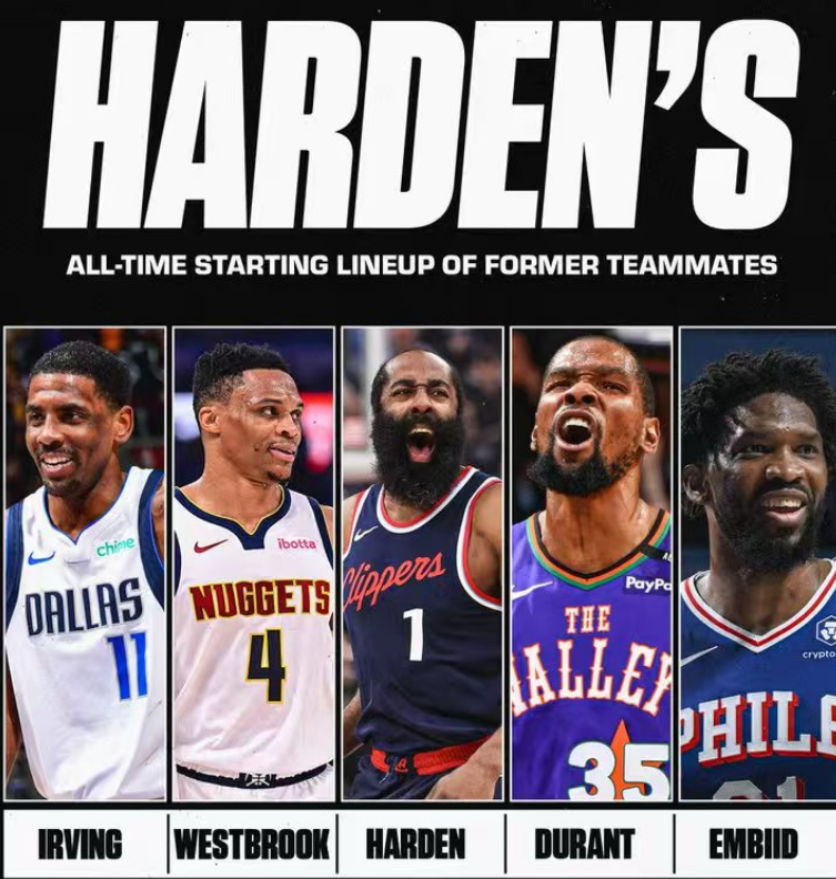 NBA：哈登心中最佳隊(duì)友出爐，比爾加盟快船原因，庫(kù)明加勇士僵持